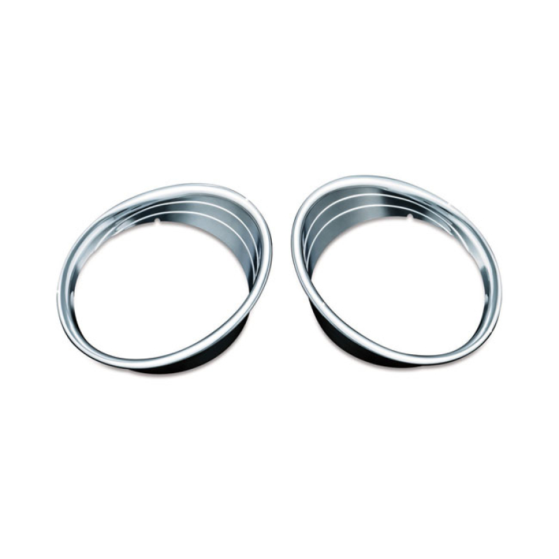 KURYAKYN, DRIVING LIGHT BEZELS CHROME; LIGHTWEIGHT ABS PLASTIC; EASY T 562771