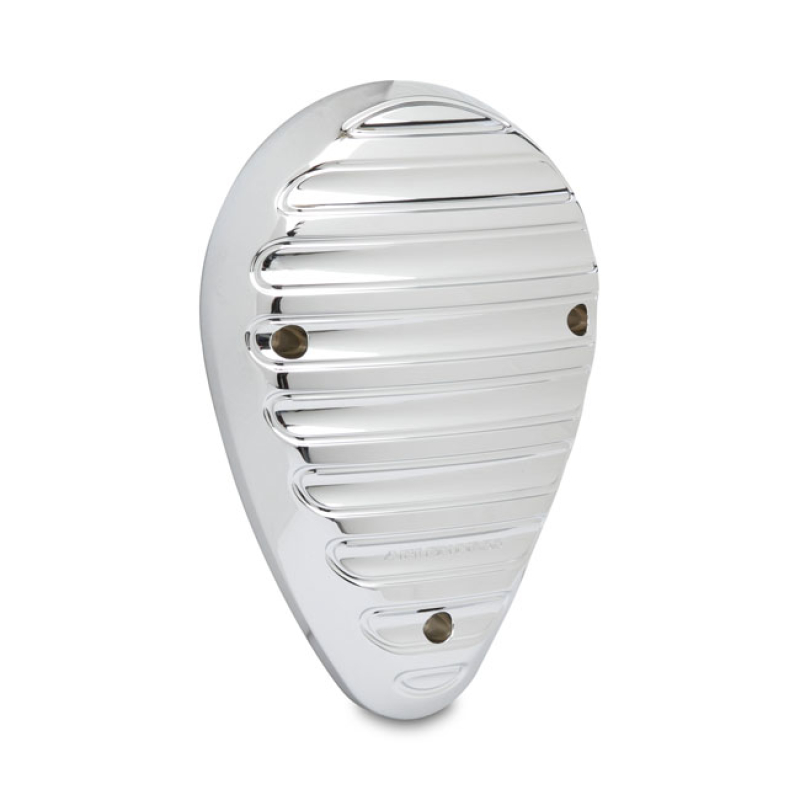 ARLEN NESS, FINNED HORN COVER CHROME BILLET ALUMINUM; NOTE: STYLE COMP 573289