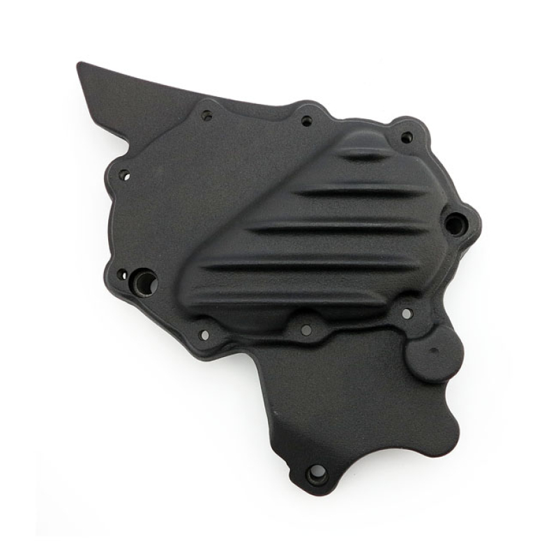 EMD, RIBBED SPROCKET COVER XL. BLACK BLACK. RIBBED CAST ALUMINUM FOR T 574285