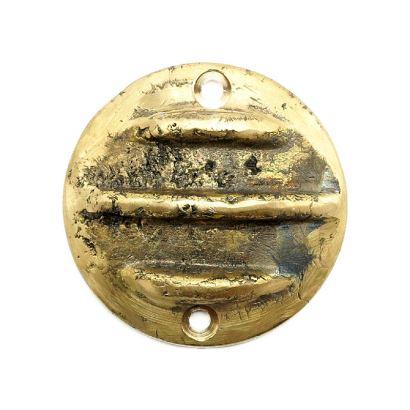 WANNABE CHOPPERS, POINT COVER RIBBED VERTICAL MOUNT HOLES. SAND-CAST B 574537