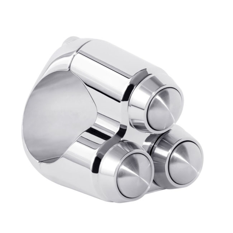 MOTONE, MICRO SWITCH WITH 3 BUTTONS. CHROME CHROME PLATED ALUMINUM. FO 575397