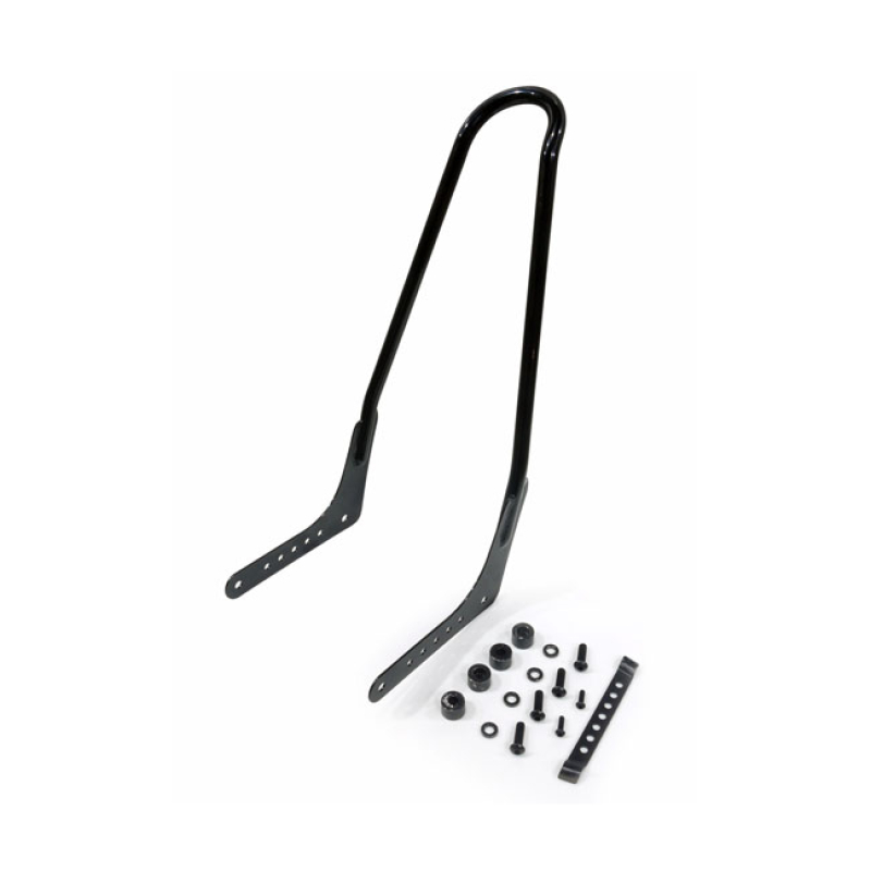 SISSY BAR KIT 21" UPRIGHT BLACK GLOSS BLACK; ONE-PIECE CONSTRUCTION; 577053