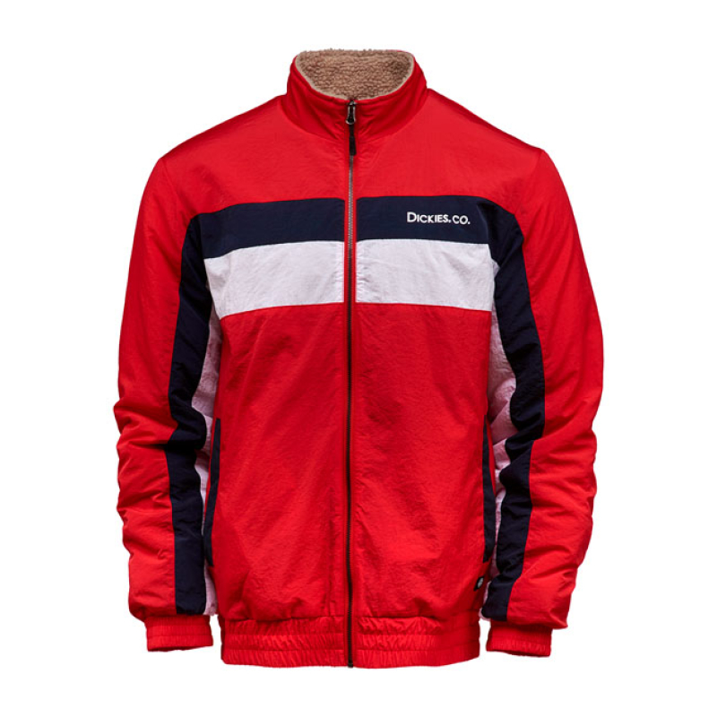 DICKIES PADUCAH SHERPA LINED JACKET FIERY RED 577389