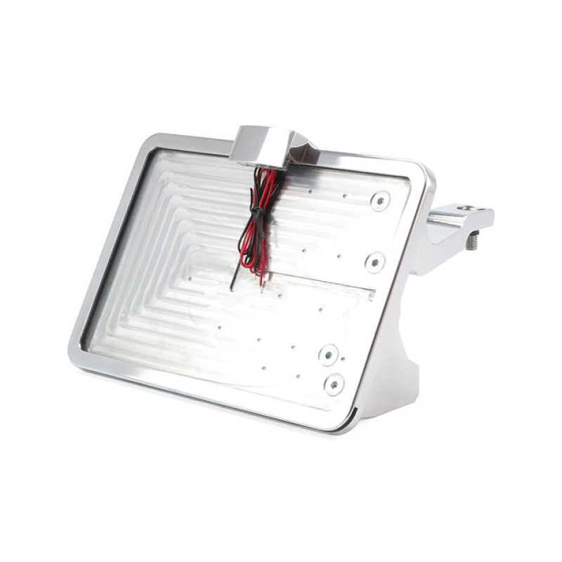 CPV, 'SLIDE-IN' LICENSE PLATE BRACKET. SIDE MOUNT, POLISHED POLISHED A 580411