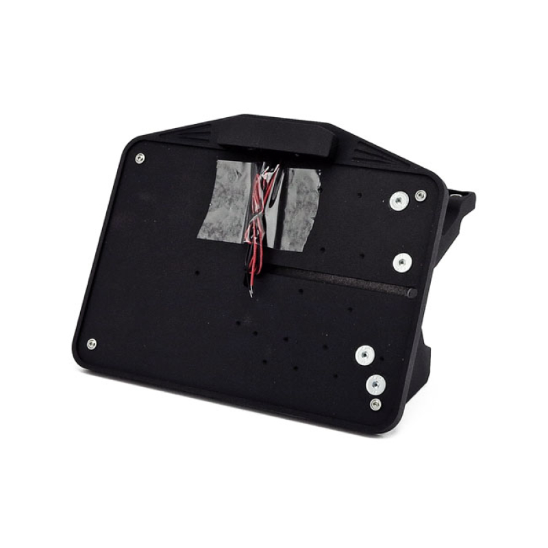 CPV, LICENSE PLATE BRACKET KIT SWING. BLACK. EU BLACK POWDER COATED AL 580414