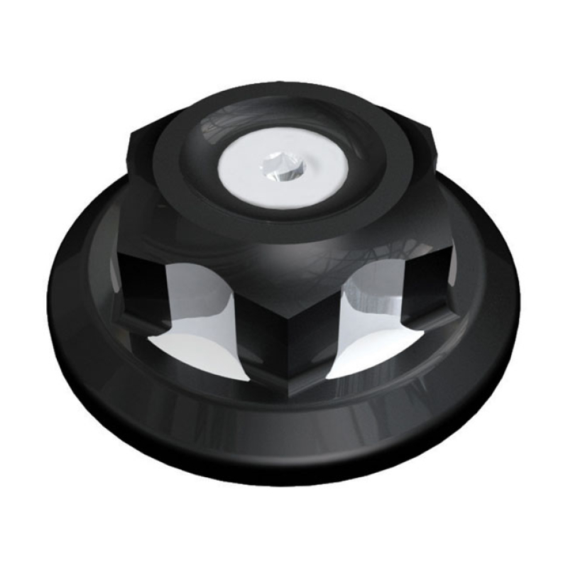 ROLAND SANDS, MISANO FORK STEM NUT ASSEMBLY. BLACK CC BLACK CONTRAST C 589580