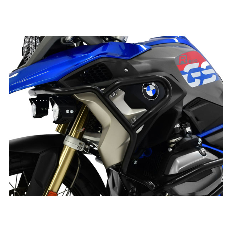 ZIEGER FAIRING CRASH BAR BLACK THIS BLACK POWDER COATED UPPER CRASH BA 593135