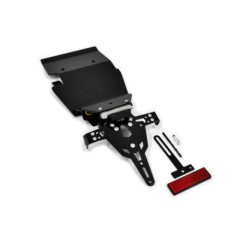 ZIEGER LICENSE PLATE BRACKET PRO BLACK BLACK POWDER COATED LICENSE PLA 593198