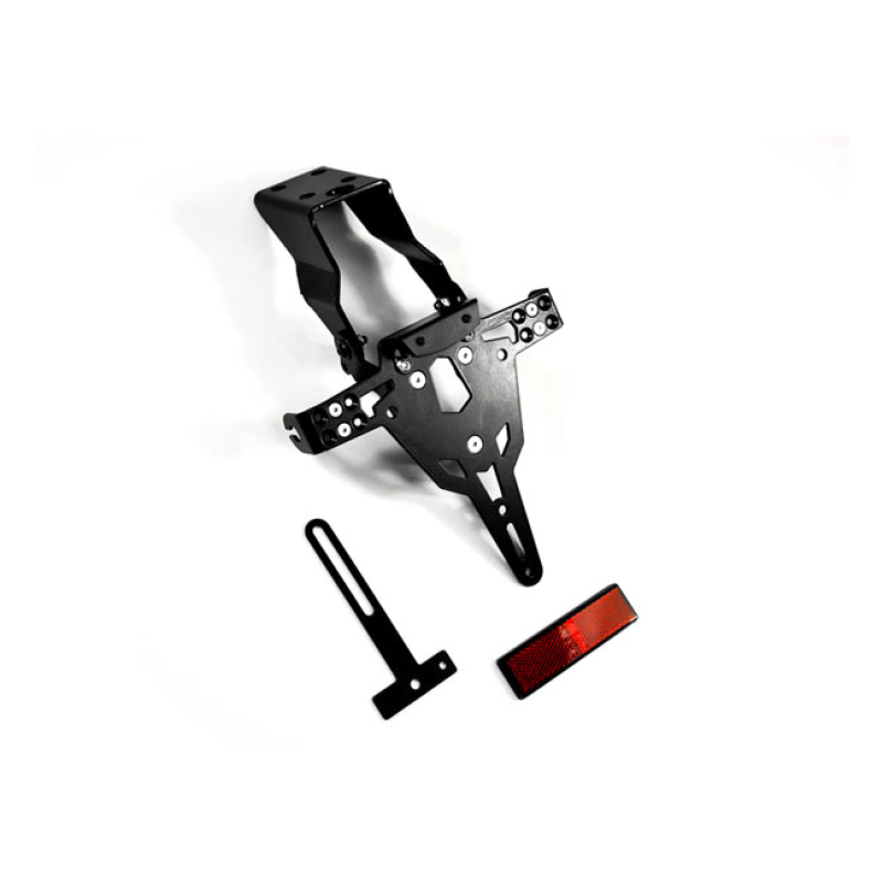ZIEGER LICENSE PLATE BRACKET PRO BLACK BLACK POWDER COATED LICENSE PLA 593209