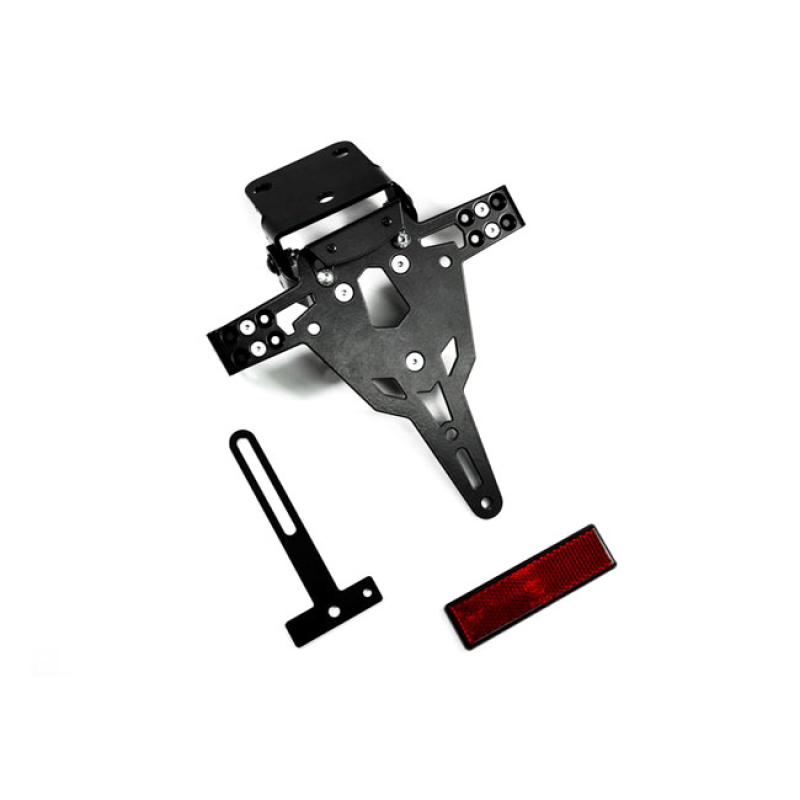 ZIEGER, UNDER FENDER LICENSE PLATE BRACKET KIT. PRO5 BLACK POWDER COAT 593235