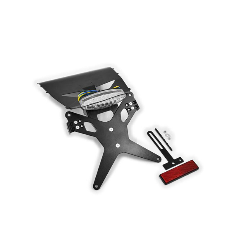 ZIEGER LICENSE PLATE BRACKET X-LINE BLACK BLACK POWDER COATED LICENSE 593438