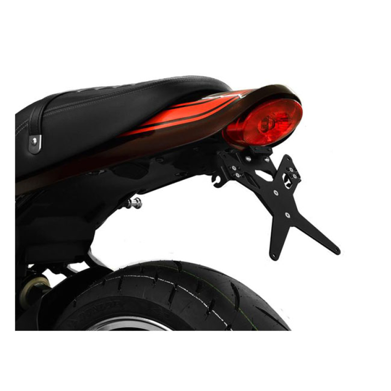 ZIEGER LICENSE PLATE BRACKET X-LINE BLACK BLACK POWDER COATED LICENSE 593463