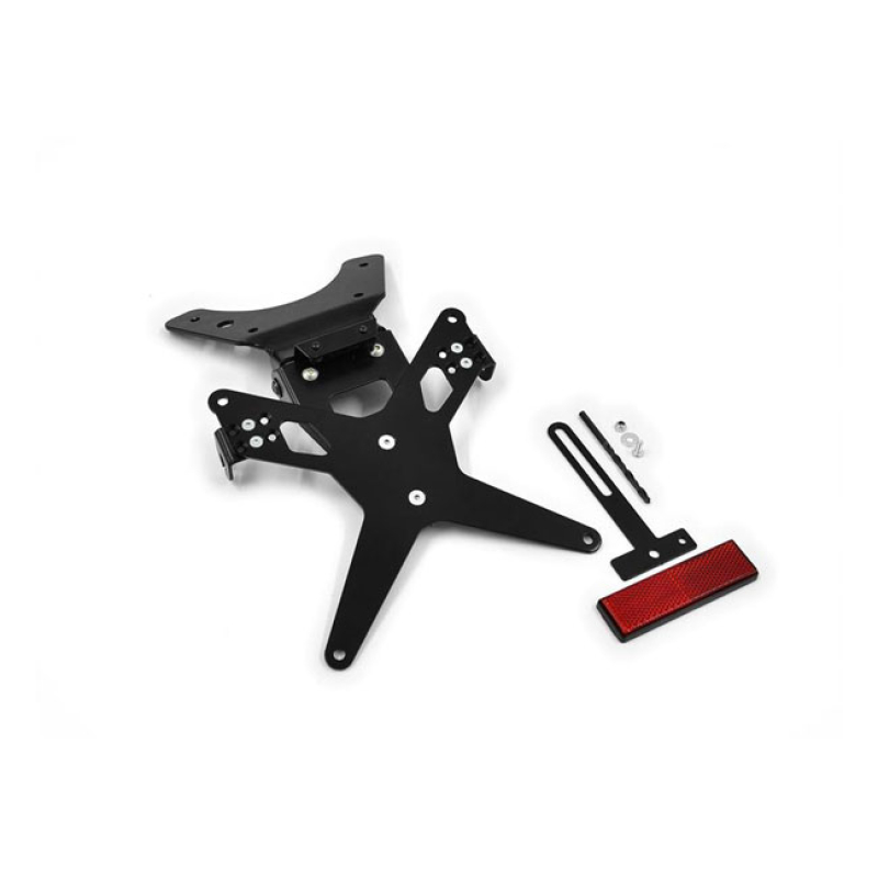 ZIEGER LICENSE PLATE BRACKET X-LINE BLACK BLACK POWDER COATED LICENSE 593465