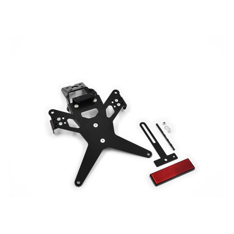 ZIEGER LICENSE PLATE BRACKET X-LINE BLACK BLACK POWDER COATED LICENSE 593466