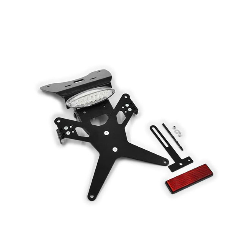 ZIEGER LICENSE PLATE BRACKET X-LINE BLACK BLACK POWDER COATED LICENSE 593474