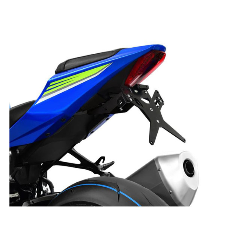 ZIEGER LICENSE PLATE BRACKET X-LINE BLACK BLACK POWDER COATED LICENSE 593482