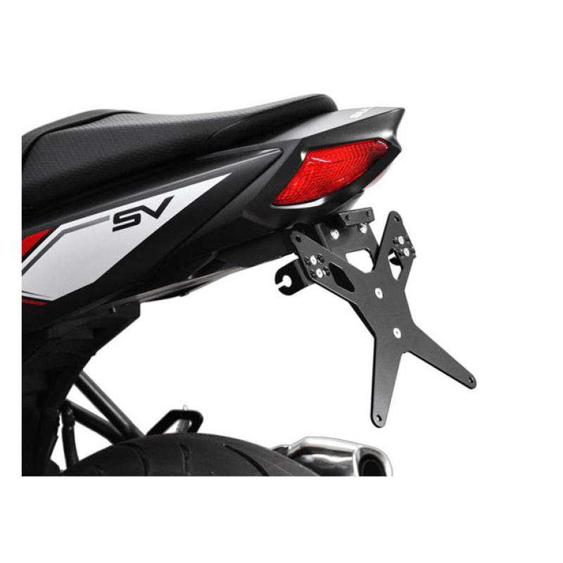 ZIEGER LICENSE PLATE BRACKET X-LINE BLACK BLACK POWDER COATED LICENSE 593492