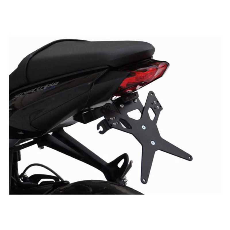 ZIEGER LICENSE PLATE BRACKET X-LINE BLACK BLACK POWDER COATED LICENSE 593498