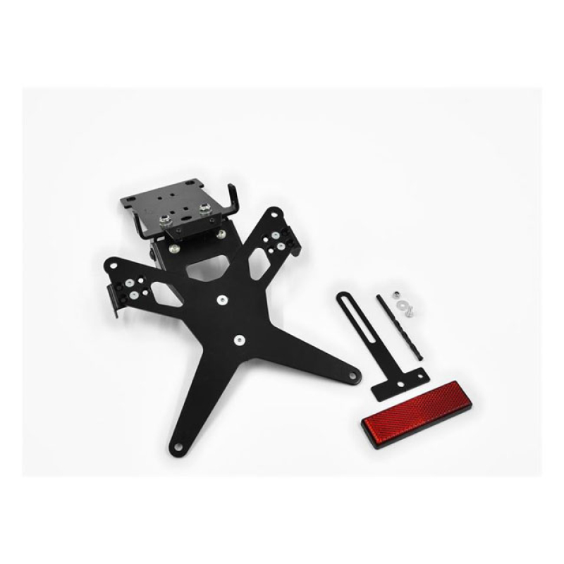 ZIEGER LICENSE PLATE BRACKET X-LINE BLACK BLACK POWDER COATED LICENSE 593501