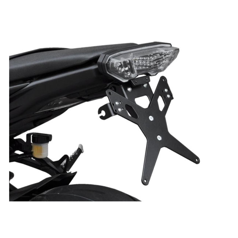 ZIEGER LICENSE PLATE BRACKET X-LINE BLACK BLACK POWDER COATED LICENSE 593504