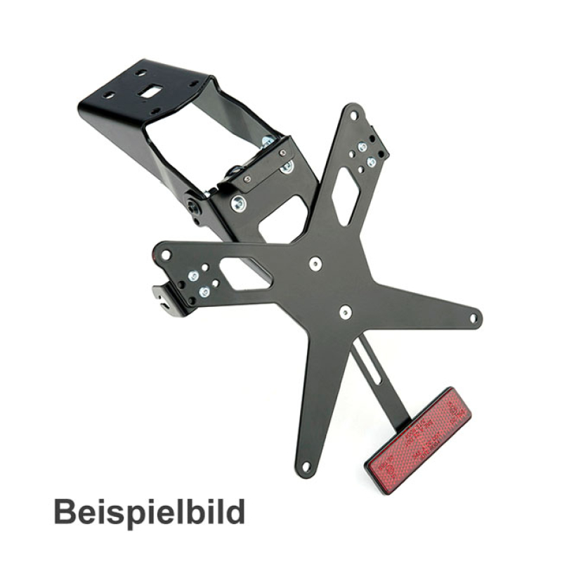 ZIEGER, UNDER FENDER LICENSE PLATE BRACKET KIT. X-LINE3 BLACK POWDER C 593520