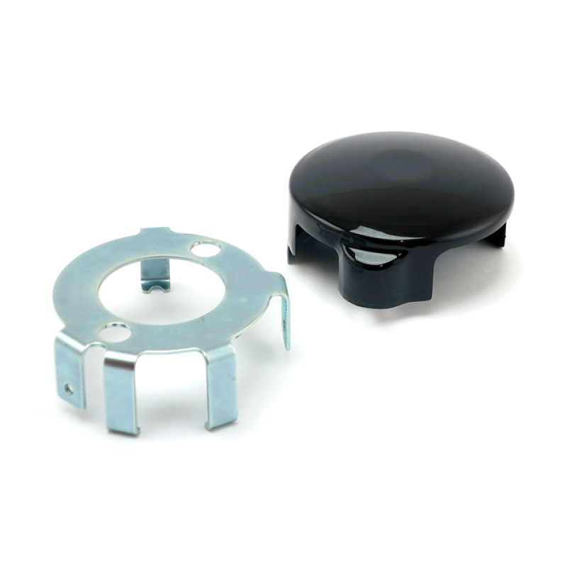 M8 STARTER MOTOR END COVER KIT, BLACK BLACK POWDER COATED STEEL. OEM 599192