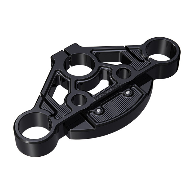 ARLEN NESS, METHOD TOP TRIPLE TREE. ALL BLACK ALL BLACK ANODIZED FINIS 599449