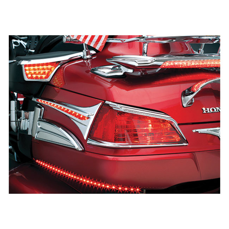 KURYAKYN TRUNK TAILLIGHT VISORS CHROME 8081449