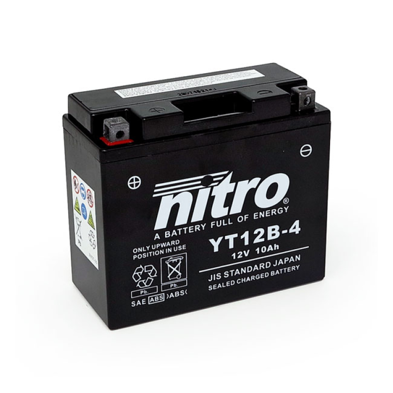 NITRO SEALED YT12B-4 AGM BATTERY 8110458