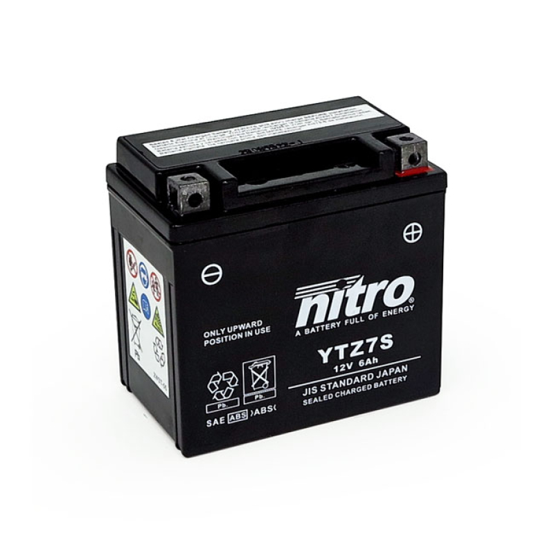 NITRO SEALED YTZ7S AGM BATTERY THIS GEL BATTERY WITH AGM (ABSORBED GLA 8110460