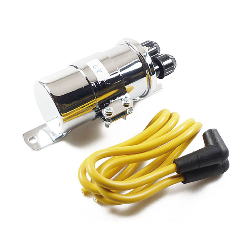 COIL ROUND 6 VOLT CHROME 900440