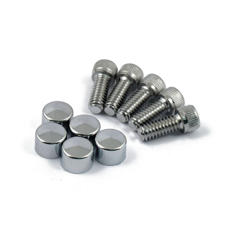 SMOOTHTOPPS, BOLT & COVER KIT. CHROME FITS DERBY COVER (CLUTCH COVER). 905111