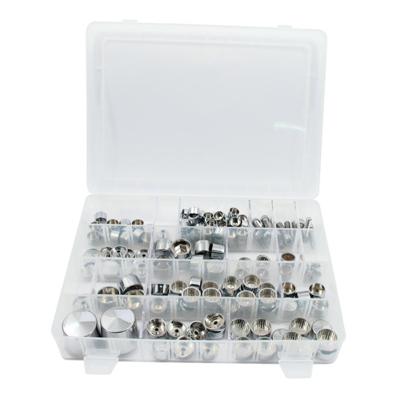 SMOOTHTOPPS, PUSH-ON COVER KIT CHROME; COMPLETE BIKE KIT; 156 PIECES. 905118