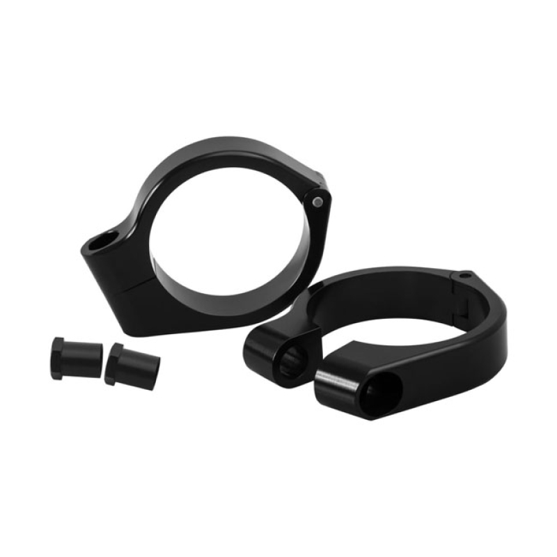 MOTONE, WRAP-AROUND TURN SIGNAL BRACKETS, 49MM FORKS BLACK ANODIZED. C 905814