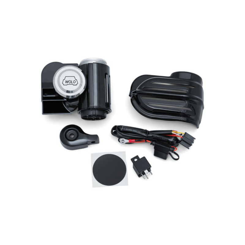 KURYAKYN, DELUXE BAD BOY AIR HORN KIT. GLOSS BLACK 923621