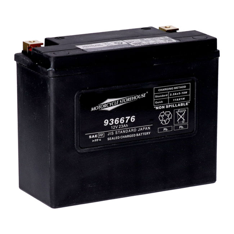 MCS, STANDARD SERIES - AGM SEALED BATTERY. 12V, 23AH. 360CCA 12 VOLT, 936676