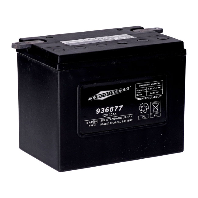 MCS, STANDARD SERIES - AGM SEALED BATTERY. 12V, 30AH. 370CCA 936677
