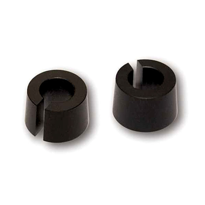 CONICAL TURN SIGNAL SPACERS. BLACK ALUMINUM SPACER TO COMPENSATE FOR S 943497