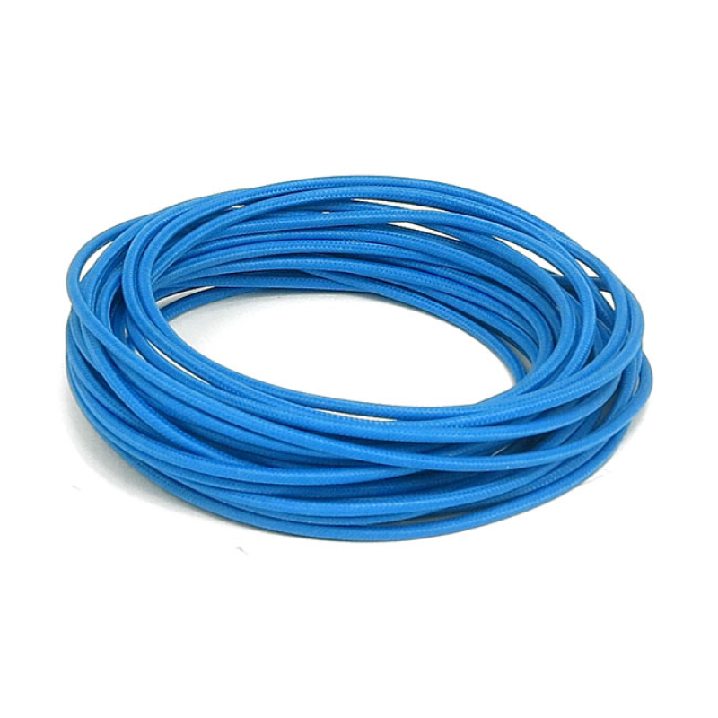 CLASSIC CLOTH COVERED WIRING, 25FT. ROLL. BLUE BLUE. ELECTRICAL WIRING 951826