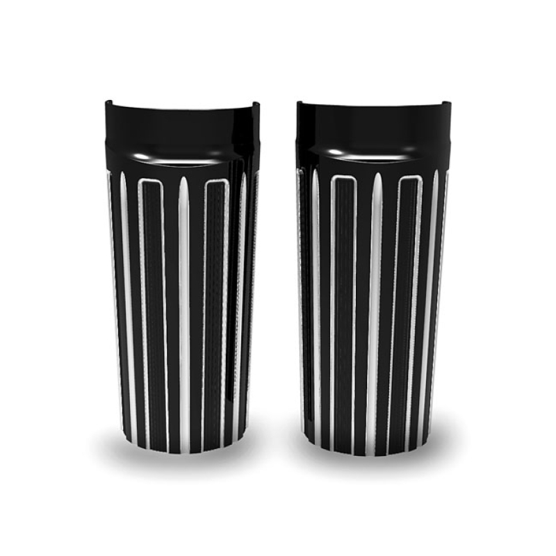 ARLEN NESS, FORK BOOTS 10-GAUGE +2". BLACK CONTRAST MACHINED BLACK CON 958807