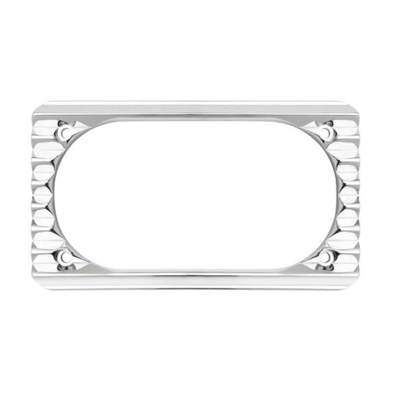 BILLET ALU LICENSE PLATE FRAME, RETRO 960090