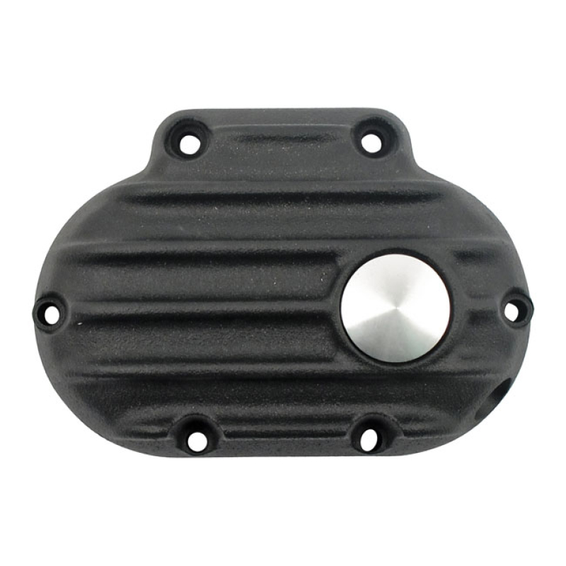 EMD TRANSMISSION END COVER, CABLE CLUTCH. BLACK CAST ALUMINUM FOR CABL 964833
