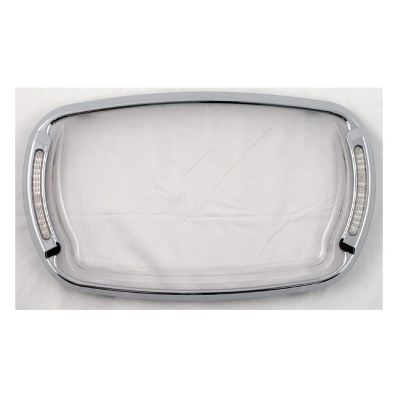 CYCLE VISIONS, ILLUMABEZEL, CLEAR CHROME CHROME TRIM WITH CLEAR LENS. 968169