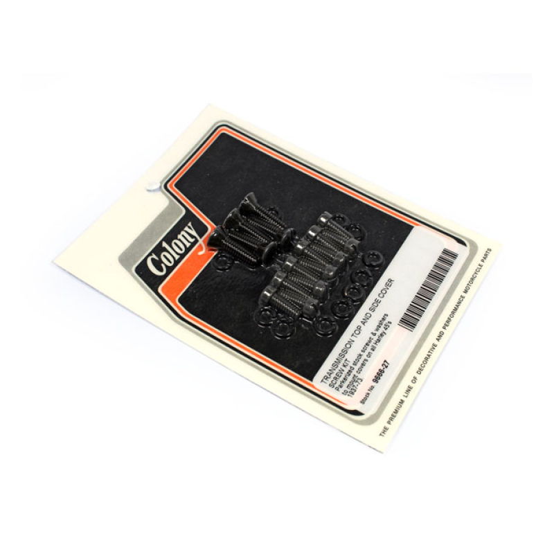 COLONY, TRANSMISSION TOP & SIDE COVER SCREW KIT. BLACK BLACK PARKERIZE 971499
