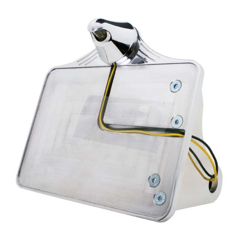 CPV LICENSE PLATE BRACKET KIT NIPPLE LIGHT, POLISHED ALUMINUM, AXLE MO 972846