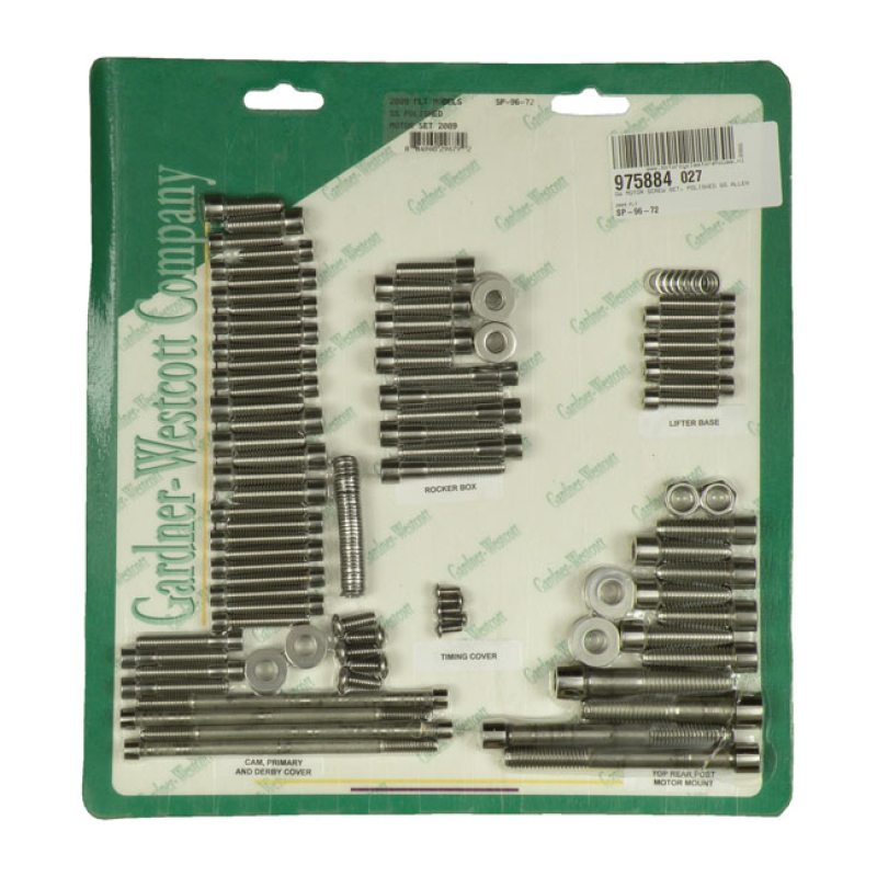 MOTOR SCREW SET, POLISHED STAINLESS STEEL ALLEN NOTE: WILL NOT FIT MOD 975884