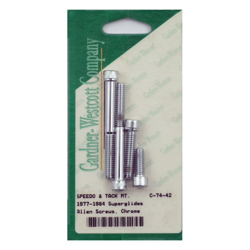 GARDNER-WESCOTT, DASH MOUNTING KIT. CHROME ALLEN HEAD USED TO MOUNT TH 977179