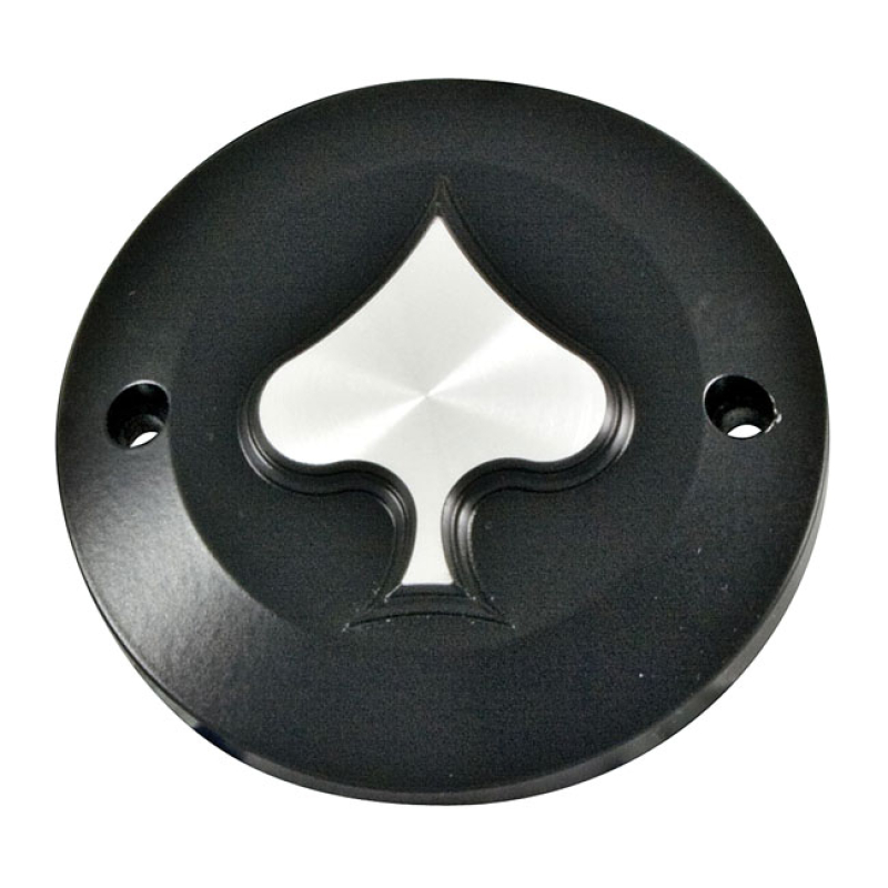 HKC POINT COVER 2-HOLE. SPADE, BLACK BLACK ANODIZED ALUMINUM WITH A CL 982253