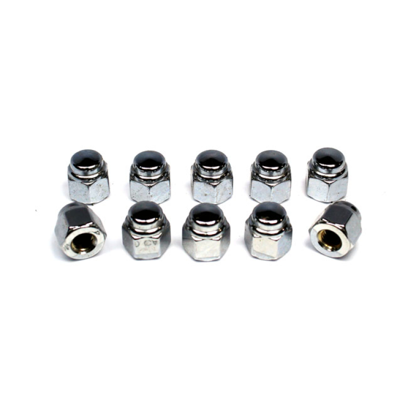 COLONY, CAP NUTS 1/4-28 CHROME PLATED 989006