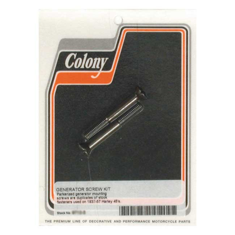 COLONY, GENERATOR MOUNT KIT. BLACK. OEM STYLE BLACK PARKERIZED FINISH. 989222